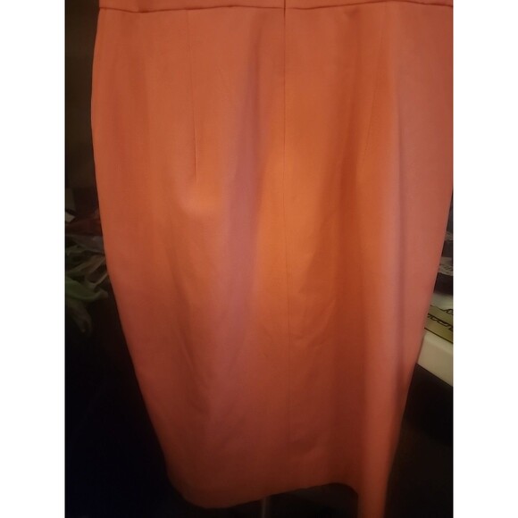 Ann Taylor Dress Coral Sheath Knee Length New Sz 2 Excellent Cr60 Work Casual - Picture 6 of 8